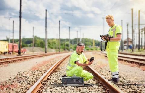 Foto van werknemers Infrabel.